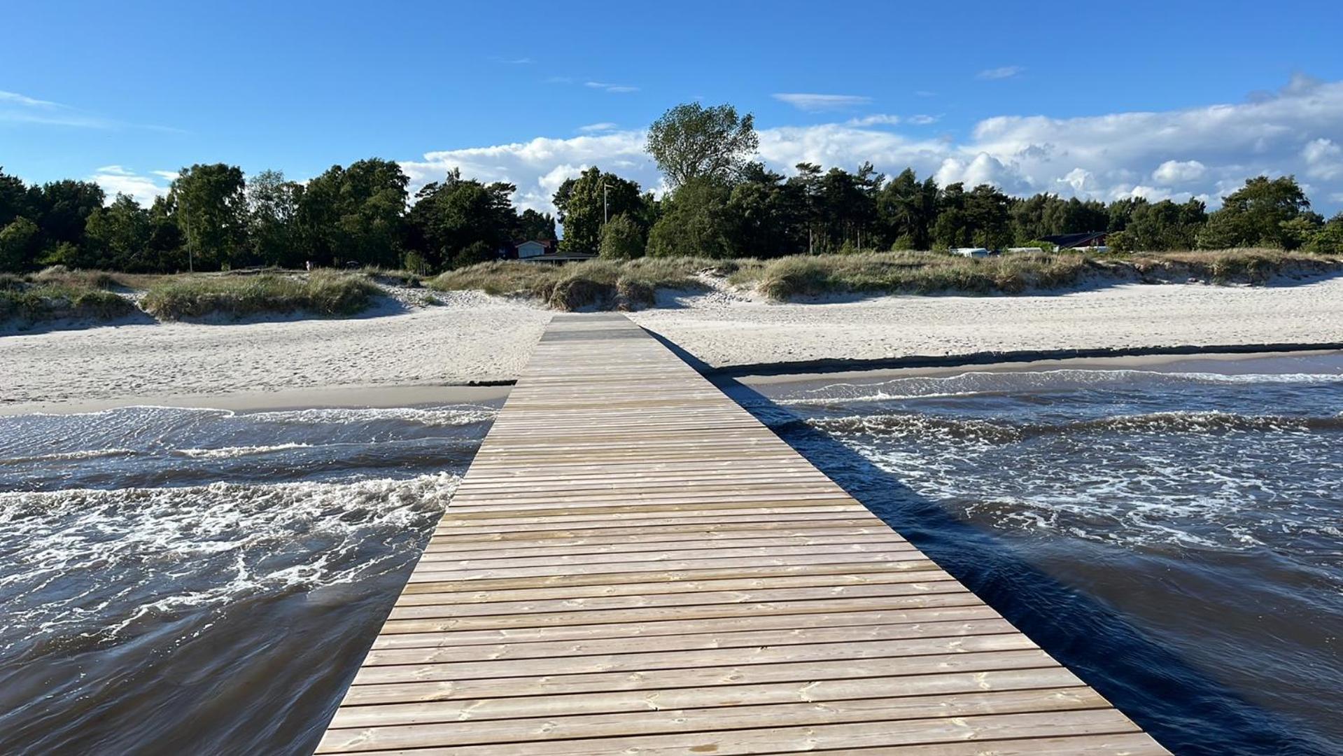 Strandboende Beddinge Strand Bagian luar foto